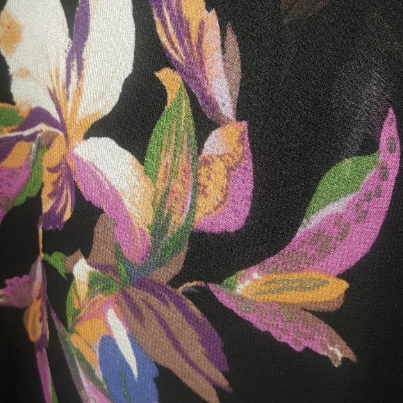 ** a•n•d e a w y Summer Floral Print Hi Low Skirt - Picture 7 of 8